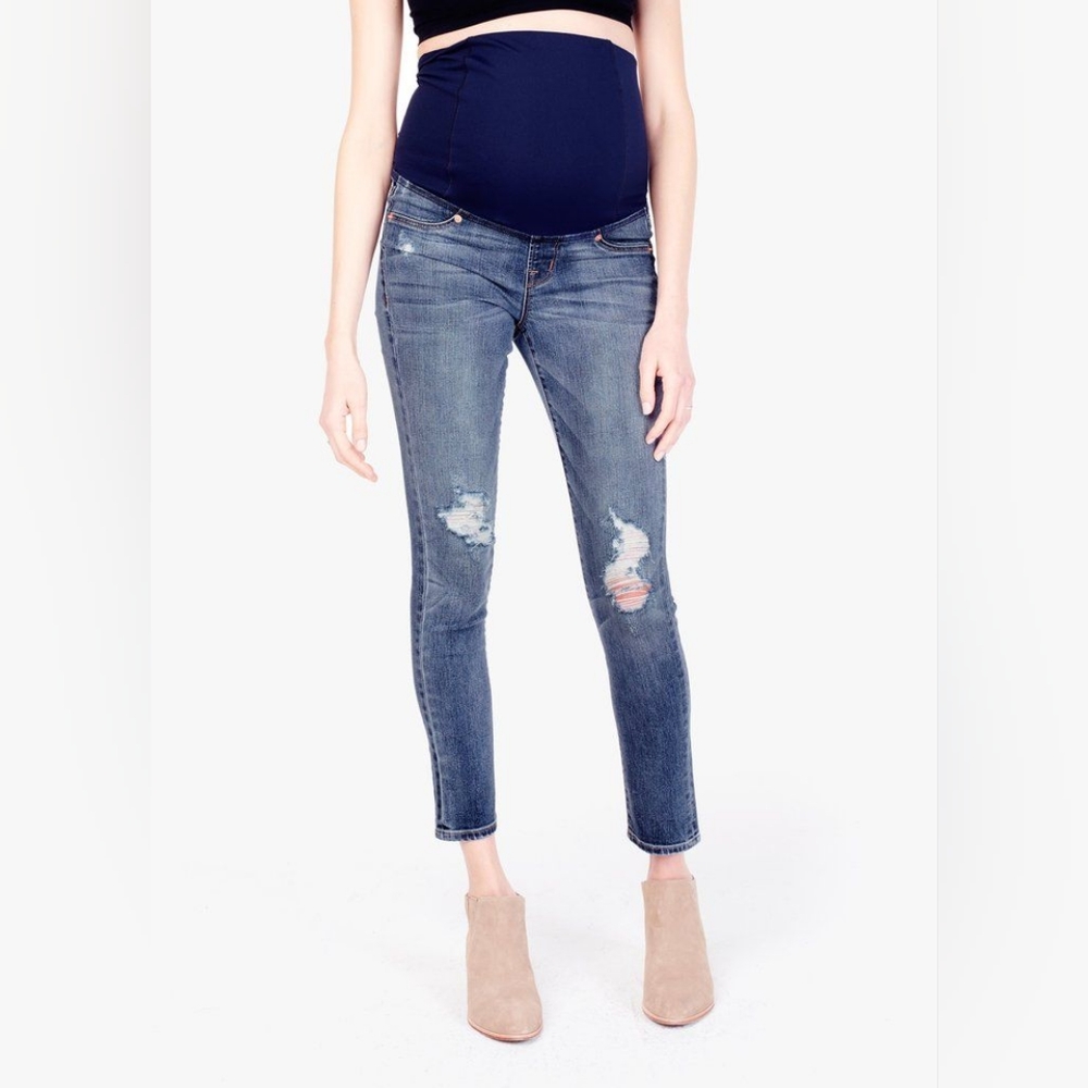 Vigoss Maternity panel distressed jeans 29